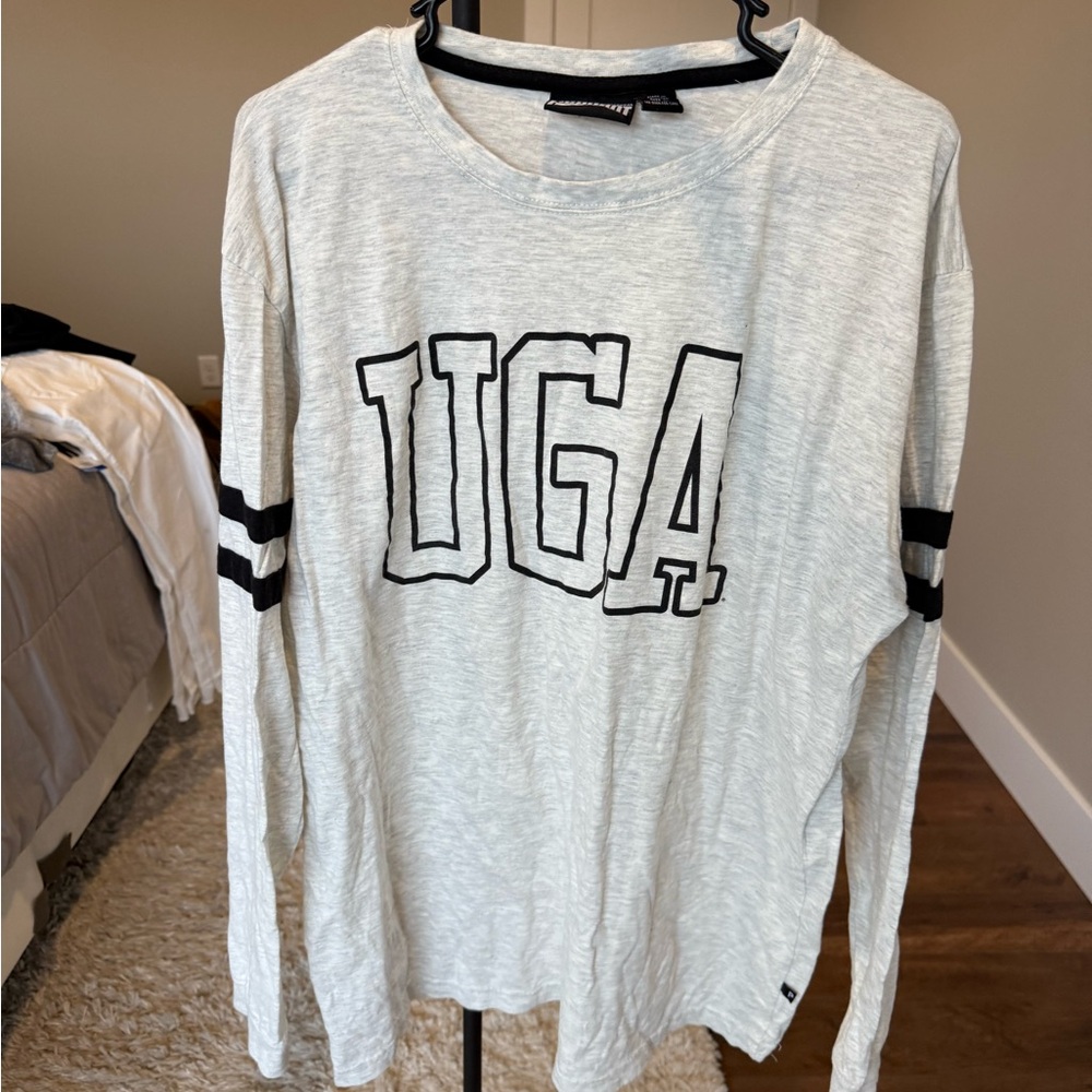 UGA Gray Long Sleeve Shirt By Pennant SIZE XL University of Georgia